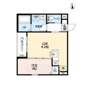 クラムズ黄金【3階】の間取り