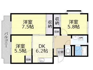 桐朋ハイツ【1階】の間取り