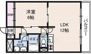 サンプラザ南京終【3階】の間取り