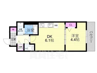 ベラジオ ワールドアイ 京都円町【1階】の間取り