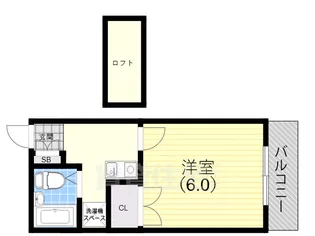 ラフォーレ一ノ谷【102号室】の間取り
