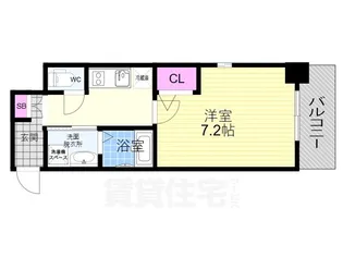 エストゥルース京都【7階】の間取り