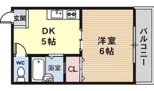 ルシェール西院【3階】の間取り