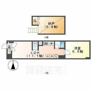 美Silent motoyama【-1階】の間取り