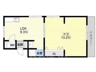 サンライズ藤井寺【3階】の間取り