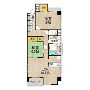 シャーメゾン白鷺【4階】の間取り