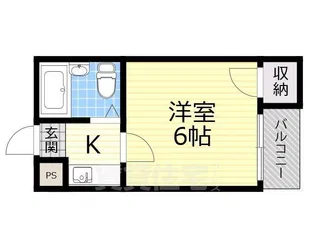 ロイヤルパレス東住吉【3階】の間取り