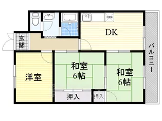 ハッピーコーポレート【2階】の間取り