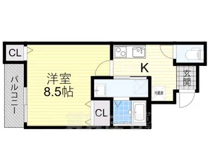 大阪府泉大津市東豊中町3丁目【アパート】の間取り