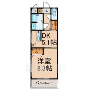 オータム・ライト5【2階】の間取り