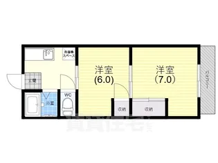 平野マンション【5階】の間取り
