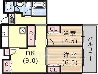 昭和レジデンス【2階】の間取り