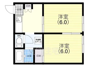 ルシエール平野B棟【201号室】の間取り