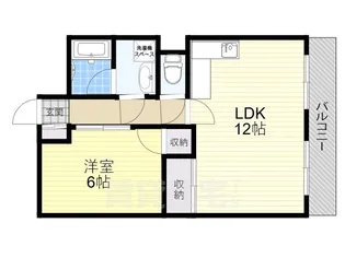 1LDKの間取り画像