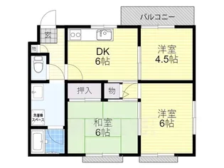 三明グリーンハイツ【3階】の間取り
