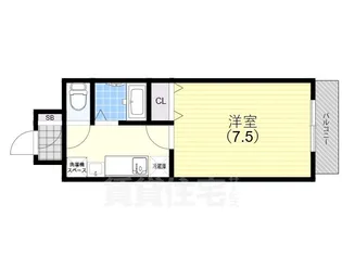 ラ・ヴィスタ板宿【3階】の間取り