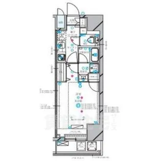 ディアレイシャス丸の内【4階】の間取り