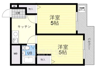 アメニティー新高二番館【6階】の間取り