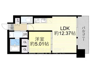 プレジオ三国EURO【2階】の間取り