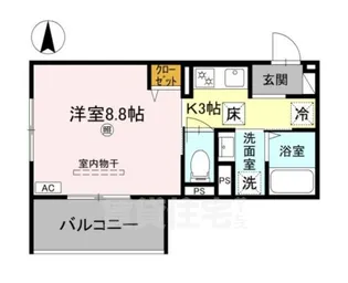 フォーレスト修学院2【1階】の間取り