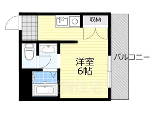 北之庄西町ビル【6階】の間取り