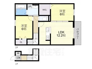 「Le Lien」【2階】の間取り