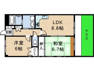 グレート・フューチャーパート2【1階】の間取り