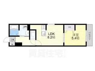 大阪府寝屋川市日之出町【アパート】の間取り