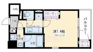 クリスタルグランツ京都御所西【2階】の間取り