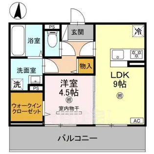 エスタールオーデン【2階】の間取り