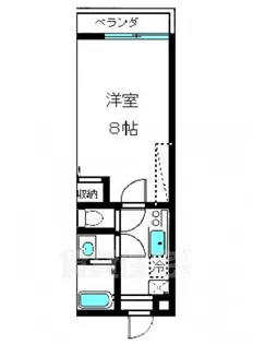 仮)フラッティ烏丸十条【2階】の間取り