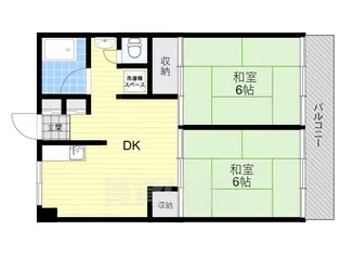 パークハイツミシマ【1階】の間取り