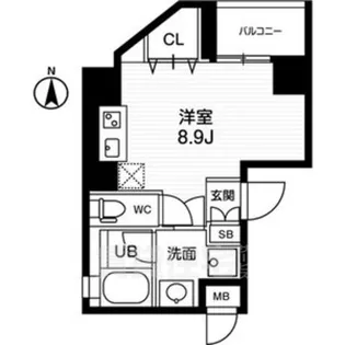 AVANTI johoku【8階】の間取り