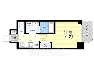 エスリード神戸ラ・コスタ【6階】の間取り