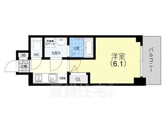 エスリード神戸ラ・コスタ【8階】の間取り