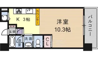 アーバネックス尼崎東難波【3階】の間取り
