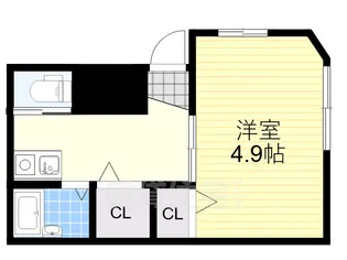 大阪府大阪市城東区野江3丁目【アパート】の間取り