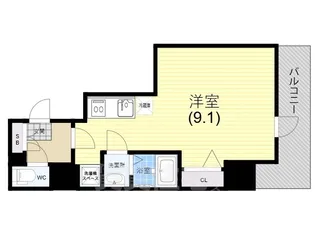 セオリー神戸ウエストゲート【1階】の間取り