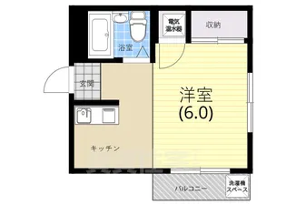 ルペール高見【1階】の間取り