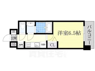 ファステートOSAKAシティゲート【2階】の間取り