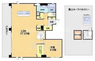 attrice太秦天神川【5階】の間取り