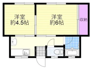 歌島ハイツ【202号室】の間取り