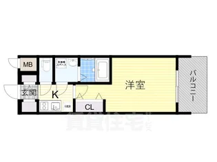 1Kの間取り画像