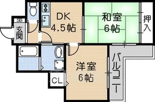 フローリッシュ崇徳院【2階】の間取り