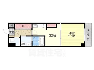 大阪府吹田市岸部中3丁目【マンション】の間取り