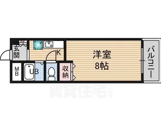 大阪府茨木市宇野辺2丁目【マンション】の間取り