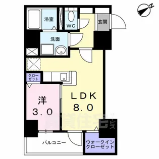 ラ・フュンフ【4階】の間取り