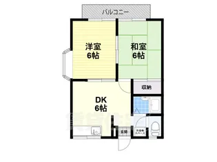 エステートピア築山二番館【2階】の間取り