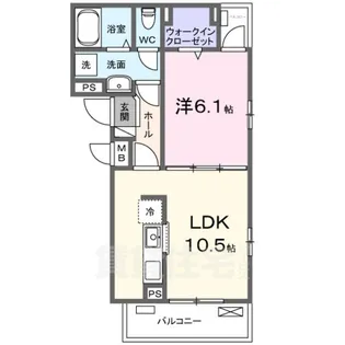 プラザ九源3【2階】の間取り