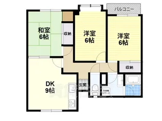ビクトワール五条【2階】の間取り